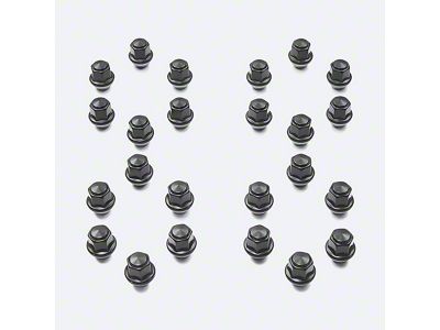Ford Performance Black Lug Nut Kit; 14mm x 1.50; Set of 24 (15-25 F-150)