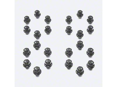 Ford Performance Black Lug Nut Kit; 14mm x 1.50; Set of 24 (15-24 F-150)