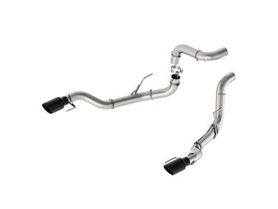 Ford Performance Bumper Exit Tail Pipes with Black Chrome Tips (21-24 2.7L/3.5L EcoBoost, 5.0L F-150 w/ Factory Dual Exhaust)