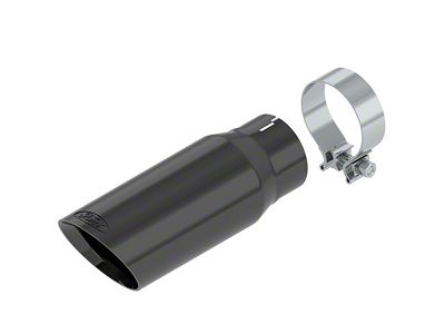 Ford Performance Exhaust Tip; 4-Inch; Black Chrome (21-25 F-150, Excluding 3.3L & Raptor)