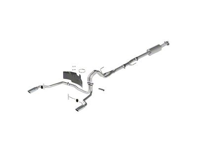 Ford Performance Extreme Dual Exhaust System with Chrome Tips; Rear Exit (21-24 5.0L F-150, Excluding Tremor)