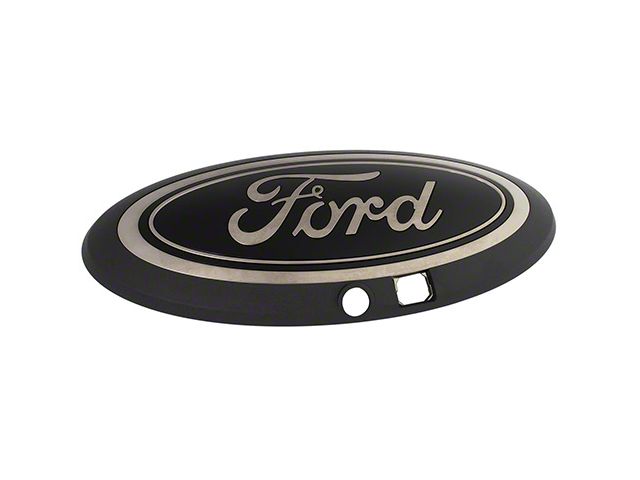 2 BLACK & CHROME 2005-2014 Ford F150 FRONT GRILLE/ TAILGATE 9 Inch Oval Emblem - Foto 8
