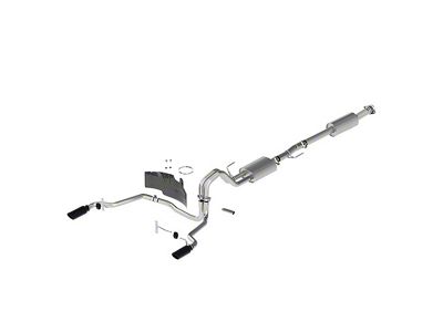 Ford Performance Sport Dual Exhaust System with Black Chrome Tips; Rear Exit (21-25 5.0L F-150, Excluding Tremor)