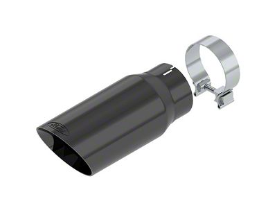 Ford Performance Exhaust Tip; 4.50-Inch; Black Chrome (17-25 6.2L, 7.3L F-250 Super Duty)