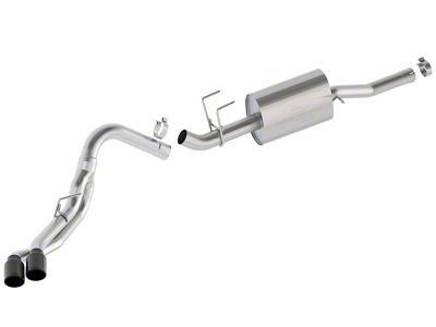 Ford Performance Sport Single Exhaust System with Black Tips; Side Exit (23-26 7.3L F-250 Super Duty SuperCrew w/ 6-3/4-Foot Bed)