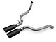Ford Performance Sport Dual Exhaust System with Black Chrome Tips; Rear Exit (15-20 2.7L EcoBoost F-150)