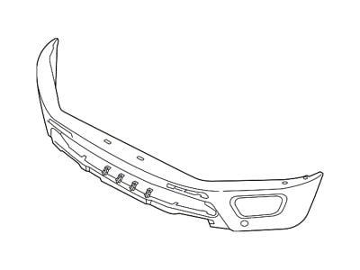 Ford Front Bumper; Pre-Drilled for Front Parking Sensors; Unpainted (19-23 Ranger)