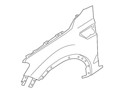 Ford Front Fender; Driver Side (19-23 Ranger)