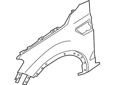 Ford Front Fender; Passenger Side (19-23 Ranger)