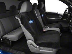 RedRock Alterum Series Seat Armour Protective Cover with Ford Oval Logo; Black (97-25 F-150)