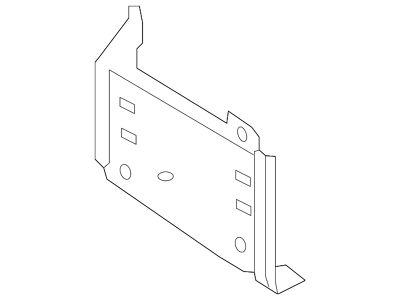 Ford Inner Front Bumper Mounting Bracket; Passenger Side (17-22 F-250 Super Duty)