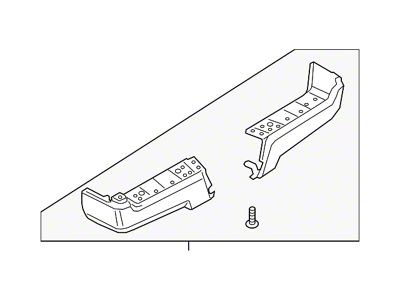 Ford Rear Bumper Corner Covers; Not Pre-Drilled for Backup Sensors; Chrome (17-22 F-250 Super Duty)