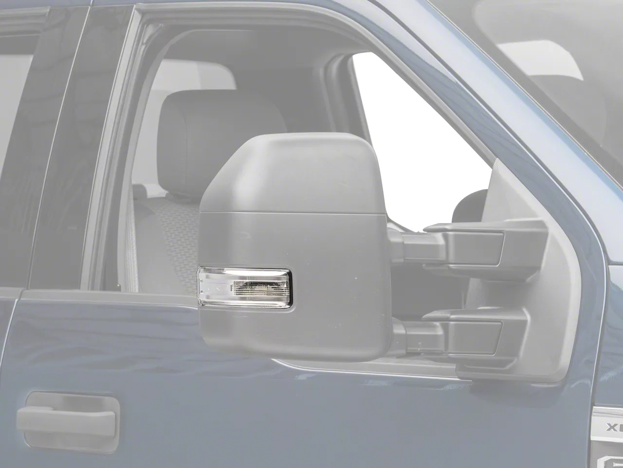 Ford F250 Super Duty Towing Mirror Turn Signal Light; Passenger Side