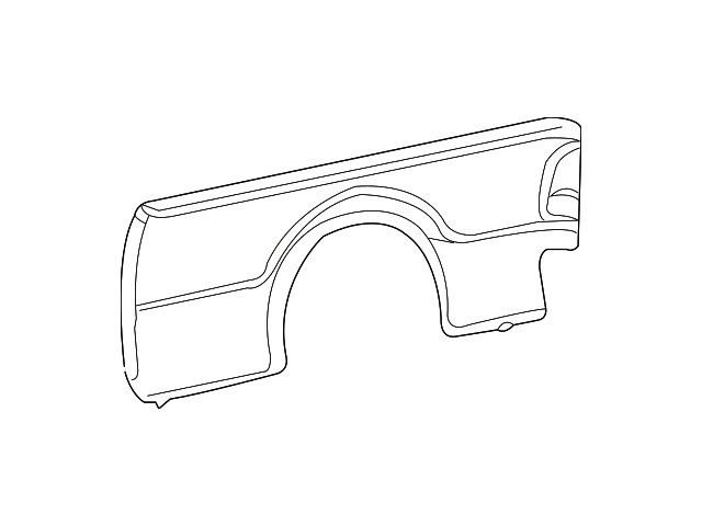 Ford Truck Bed Panel; Driver Side (11-16 F-250 Super Duty w/ 6-3/4-Foot Bed)