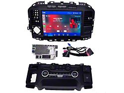 FordSync4 8 to 12-Inch Sync4 Touchscreen Upgrade Kit; Black Trim (21-23 F-150 w/o Full-Through Center Console)