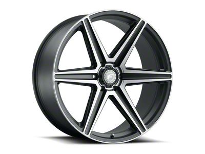 Forgestar X6 Satin Black Machined 6-Lug Wheel; 24x10; 25mm Offset (04-08 F-150)