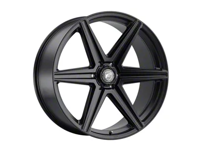 Forgestar X6 Satin Black 6-Lug Wheel; 24x10; 25mm Offset (99-06 Silverado 1500)