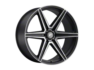 Forgestar X6 Satin Black Machined with Double Dark Tint 6-Lug Wheel; 24x10; 25mm Offset (19-25 RAM 1500)