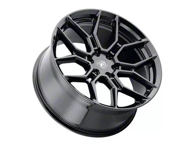 Forgestar X12 Gloss Black 6-Lug Wheel; 22x10; 30mm Offset (19-25 Sierra 1500)