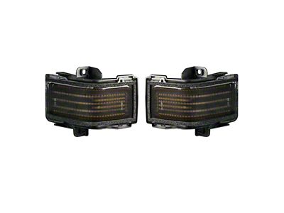 Form Lighting LED Mirror Lights; Smoked (17-22 F-350 Super Duty)