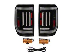 Form Lighting LED Tail Lights; Black Housing; Smoked Lens (22-26 Maverick)