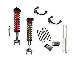 Freedom Offroad 1 to 4-Inch Adjustable Front Coil-Overs with Upper Control Arms, 3-Inch Rear Lift Blocks and Shocks (14-20 4WD F-150)