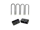 Freedom Offroad 2-Inch Rear Lift Blocks with Extended U-Bolts (21-26 F-150, Excluding Raptor)