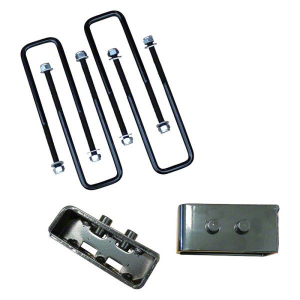 Freedom Offroad 2-Inch Rear Lift Blocks with Extended U-Bolts (04-24 F-150, Excluding Raptor)