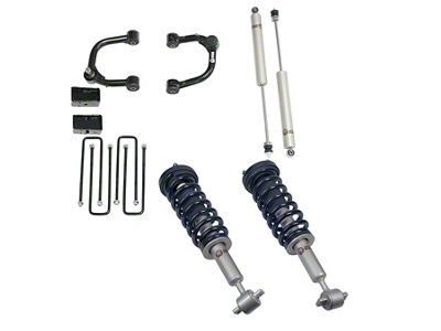 Freedom Offroad 3-Inch Front Lift Struts with Front Upper Control Arms, Rear Lift Blocks and Shocks (14-20 4WD F-150, Excluding Raptor)