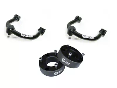 Freedom Offroad 3-Inch Front Strut Spacers with Front Upper Control Arms (04-20 F-150, Excluding Raptor)