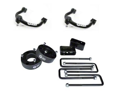 Freedom Offroad 3-Inch Front Strut Spacers with Front Upper Control Arms and 3-Inch Rear Lift Blocks (04-20 F-150, Excluding Raptor)