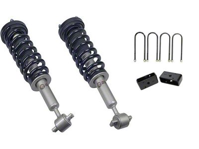 Freedom Offroad 3.50-Inch Front Lift Struts with 3-Inch Rear Lift Blocks (21-25 4WD F-150, Excluding Raptor)