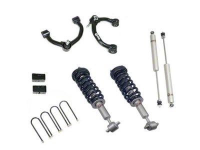 Freedom Offroad 3.50-Inch Front Lift Struts with Front Upper Control Arms, 3-Inch Rear Lift Blocks and Shocks (21-25 4WD F-150, Excluding Raptor)