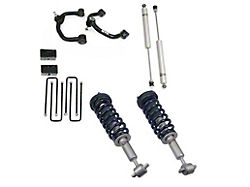 Freedom Offroad 3.50-Inch Front Lift Struts with Front Upper Control Arms, 3-Inch Rear Lift Blocks and Shocks (14-20 4WD F-150, Excluding Raptor)