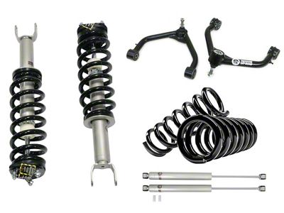 Freedom Offroad 3-Inch Front Lift Struts with Front Upper Control Arms, Rear Lift Springs and Shocks (12-18 4WD RAM 1500 w/o Air Ride)