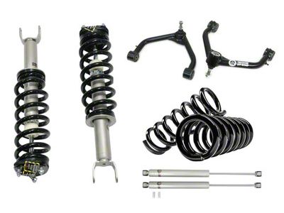 Freedom Offroad 3.50-Inch Front Lift Struts with Front Upper Control Arms, 3-Inch Rear Lift Springs and Shocks (12-18 4WD RAM 1500 w/o Air Ride)