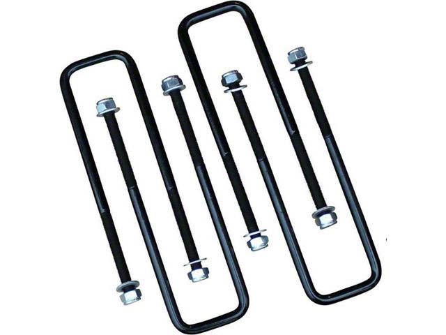 Freedom Offroad Square U-Bolts for 2.50-Inch Wide Leaf Springs; 9.75-Inch Long (02-10 RAM 1500)
