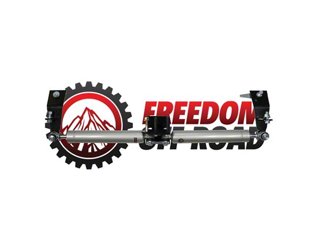 Freedom Offroad Dual Steering Stabilizer for 2+ Inch Lift (03-13 4WD RAM 2500)
