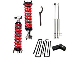 Freedom Offroad 1 to 4-Inch Adjustable Front Coil-Overs with 3-Inch Rear Lift Blocks and Shocks (07-18 Sierra 1500, Excluding Denali)