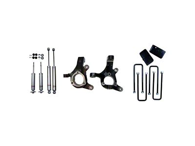 Freedom Offroad 3-Inch Front Lift Spindles with 2-Inch Rear Lift Blocks and Shocks (99-06 2WD Sierra 1500)