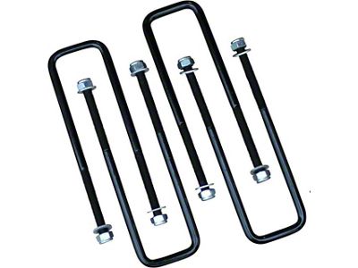 Freedom Offroad Square U-Bolts for 2.50-Inch Wide Leaf Springs; 12-Inch Long (99-18 Sierra 1500)