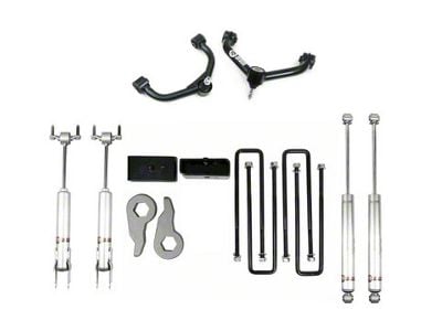 Freedom Offroad 3-Inch Front / 2-Inch Rear Leveling Kit with Control Arms and Shocks (11-19 Sierra 2500 HD)