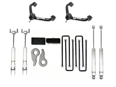Freedom Offroad 3-Inch Front / 2-Inch Rear Leveling Kit with Control Arms and Shocks (20-25 Sierra 2500 HD)