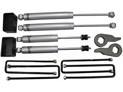 Freedom Offroad 1 to 3-Inch Front Torsion Key Leveling Kit with Shocks (07-10 Sierra 3500 HD)