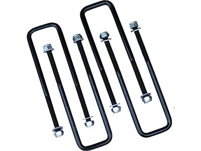 Freedom Offroad Square U-Bolts for 3-Inch Wide Leaf Springs; 12-Inch Long (11-19 Sierra 3500 HD)