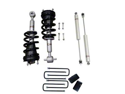 Freedom Offroad 2.50-Inch Front Lift Struts with 2-Inch Rear Lift Blocks and Shocks (07-18 Silverado 1500)