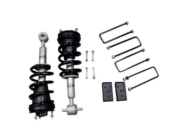 Freedom Offroad 3-Inch Front Lift Struts with 2-Inch Rear Lift Blocks and U-Bolts (07-18 Silverado 1500)