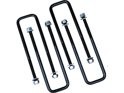 Freedom Offroad Square U-Bolts for 2.50-Inch Wide Leaf Springs; 13-3/8-Inch Long (99-18 Silverado 1500)