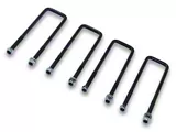 Freedom Offroad Square U-Bolts for 3-Inch Wide Leaf Springs; 12-Inch Long (11-19 Silverado 2500 HD)