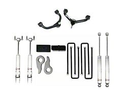 Freedom Offroad 3-Inch Front / 2-Inch Rear Leveling Kit with Control Arms and Shocks (20-26 Silverado 3500 HD)